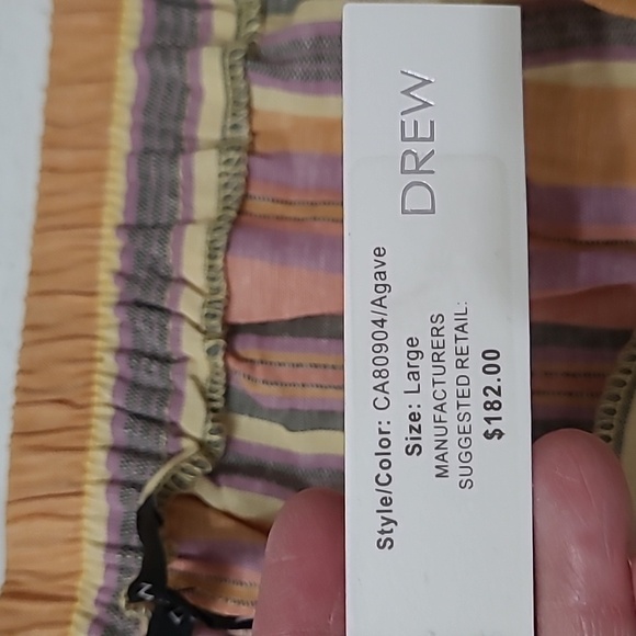 NWT DREW Whitney Split Tulip Linen Blend Pants in Agave size Large - Picture 6 of 10